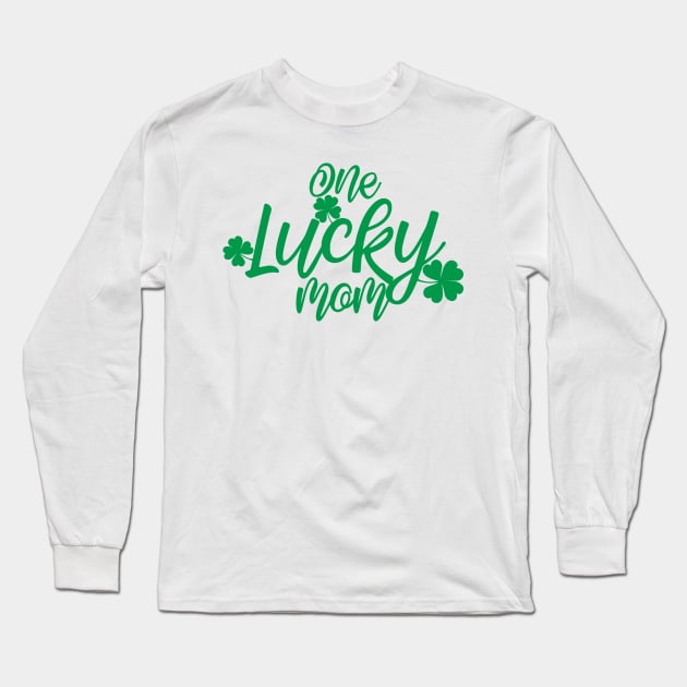 One lucky mom Long Sleeve T-Shirt by wekdalipun